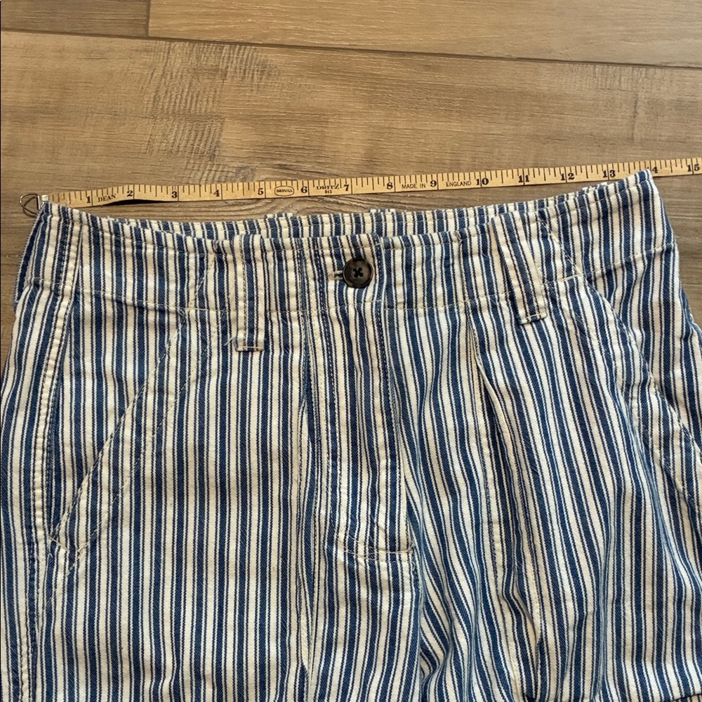 J. Crew Cargo Navy and White Striped Pants Size 0 - Picture 7 of 13